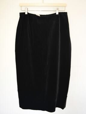 Laura Ashley Vintage Velvet Column Skirt Size 12